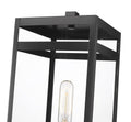 Z-LITE NURI OUTDOOR PIER MOUNTED FIXTURE (596PHMS) | 596PHMS-SQPM-BK - Post