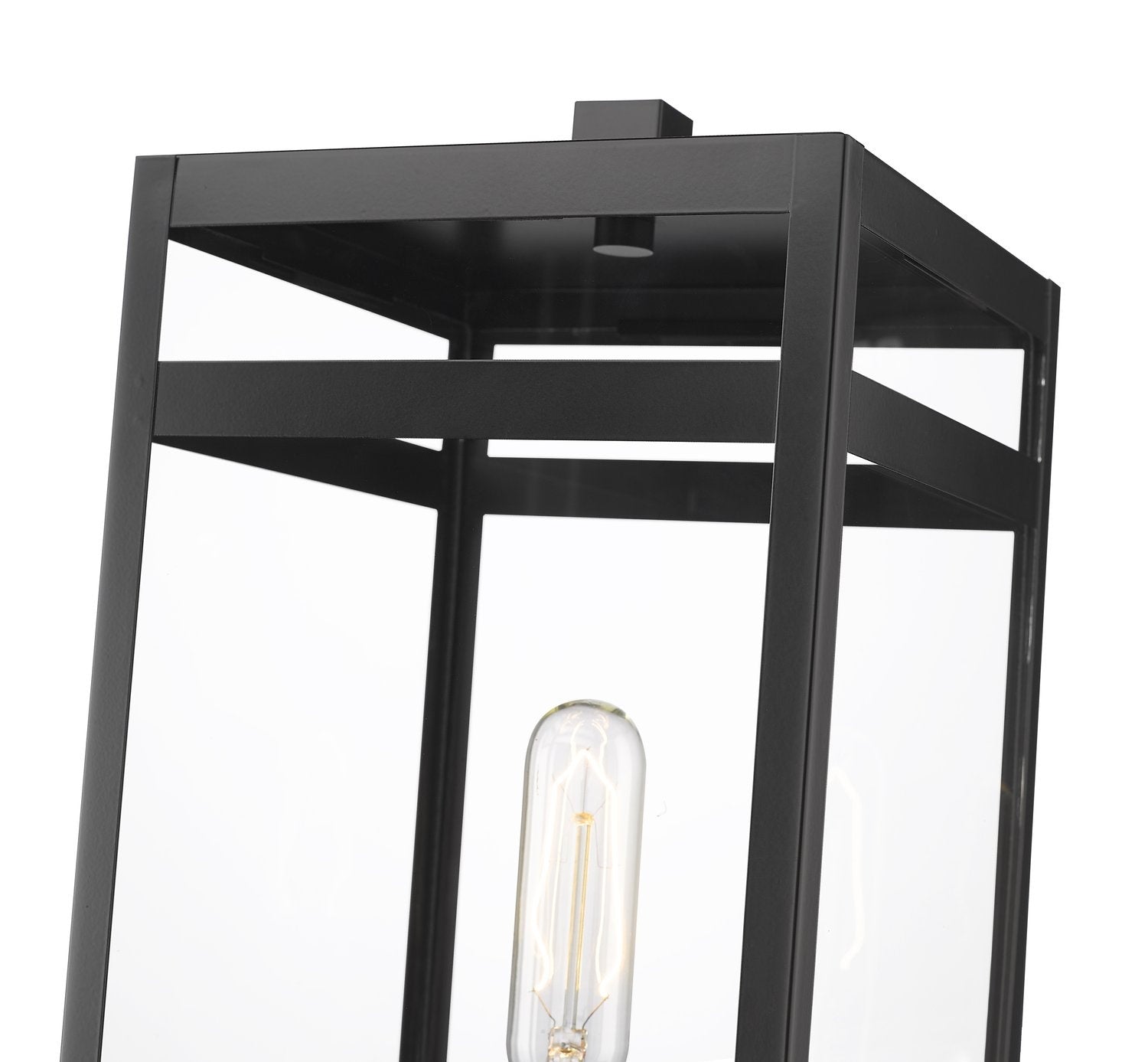 Z-LITE NURI OUTDOOR PIER MOUNTED FIXTURE (596PHMS) | 596PHMS-SQPM-BK - Post