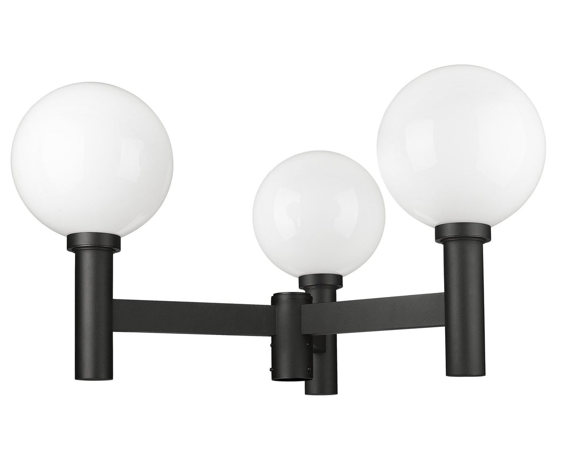 Z-LITE LAURENT OUTDOOR POST MOUNT FIXTURE | 597BP3-BK - Post