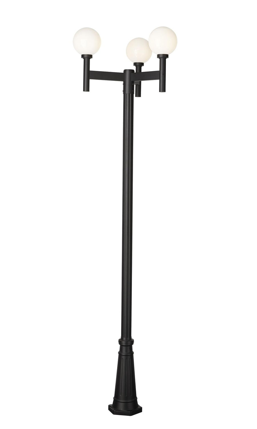 Z-LITE LAURENT OUTDOOR POST MOUNTED FIXTURE | 597MP3-519P-BK - Post