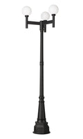 Z-LITE LAURENT OUTDOOR POST MOUNTED FIXTURE | 597MP3-564P-BK - Post
