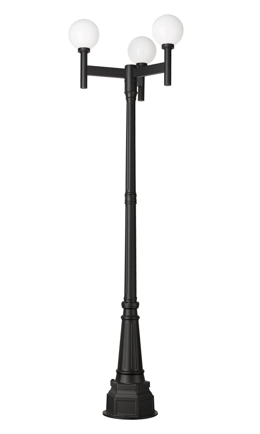 Z-LITE LAURENT OUTDOOR POST MOUNTED FIXTURE | 597MP3-564P-BK - Post