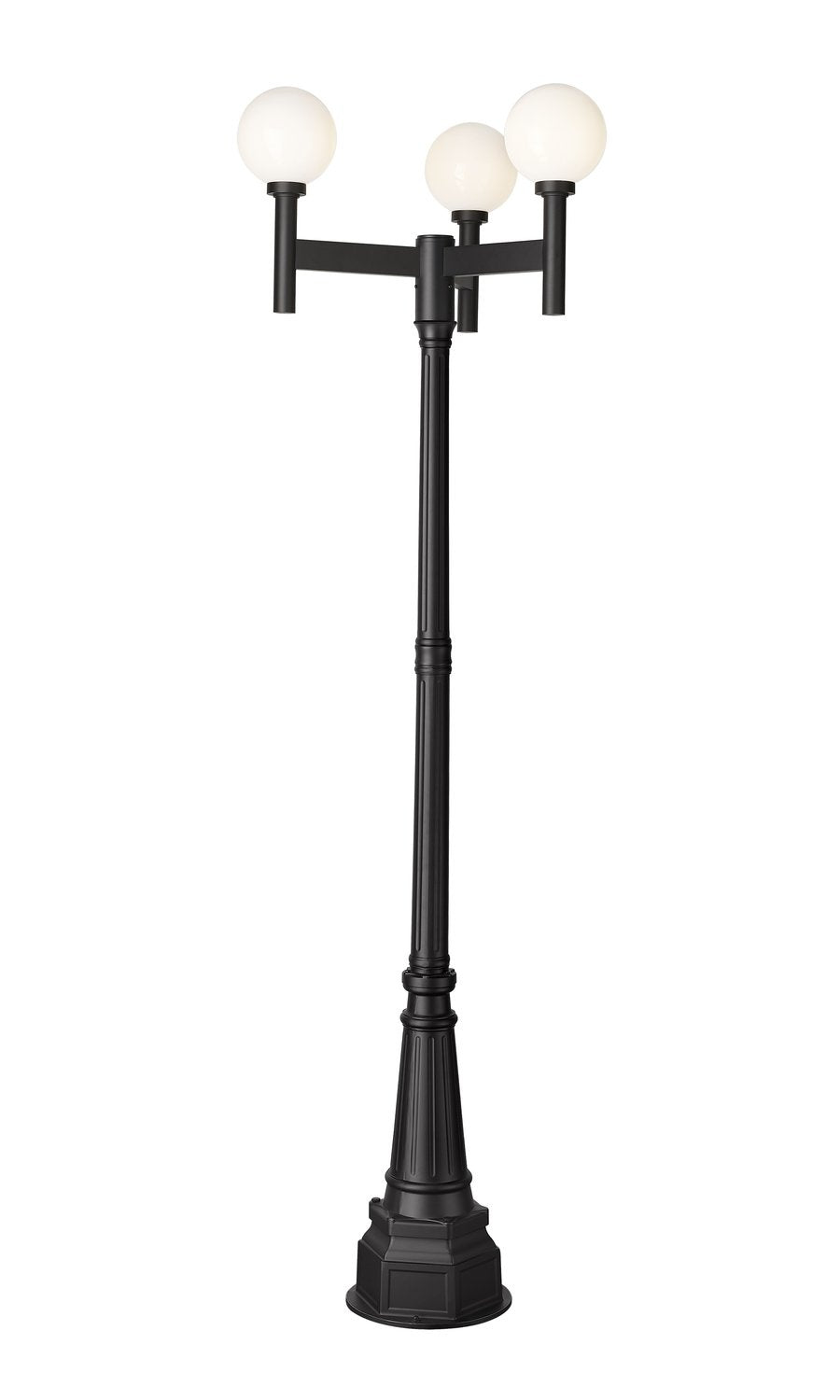 Z-LITE LAURENT OUTDOOR POST MOUNTED FIXTURE | 597MP3-564P-BK - Post