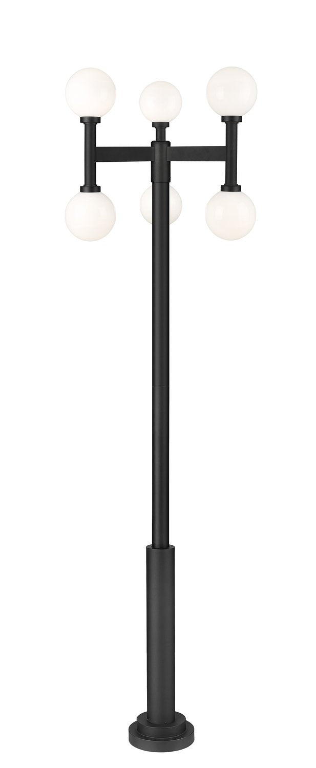 Z-LITE LAURENT OUTDOOR POST MOUNTED FIXTURE | 597MP6-5010P-BK - Post