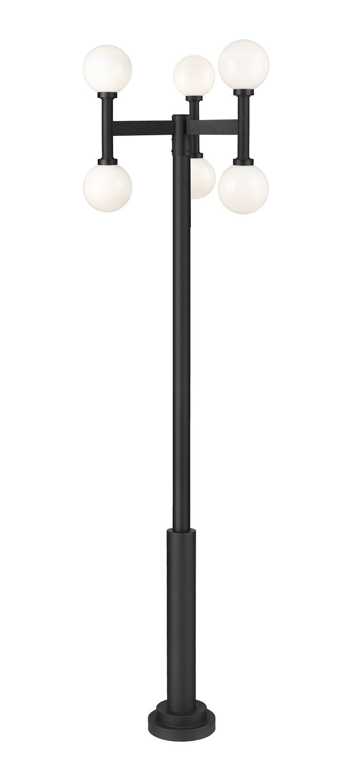 Z-LITE LAURENT OUTDOOR POST MOUNTED FIXTURE | 597MP6-5010P-BK - Post