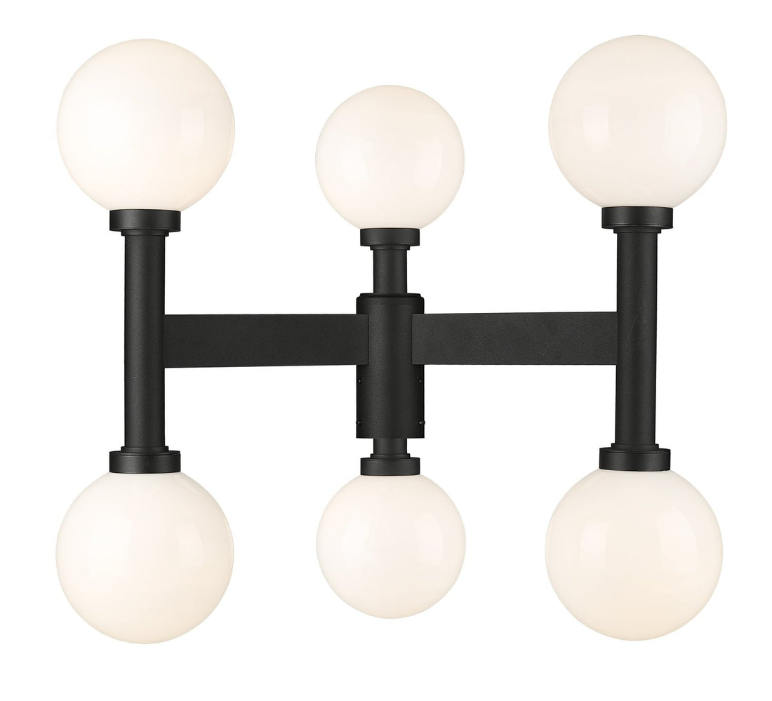 Z-LITE LAURENT OUTDOOR POST MOUNT FIXTURE | 597MP6-BK - Post