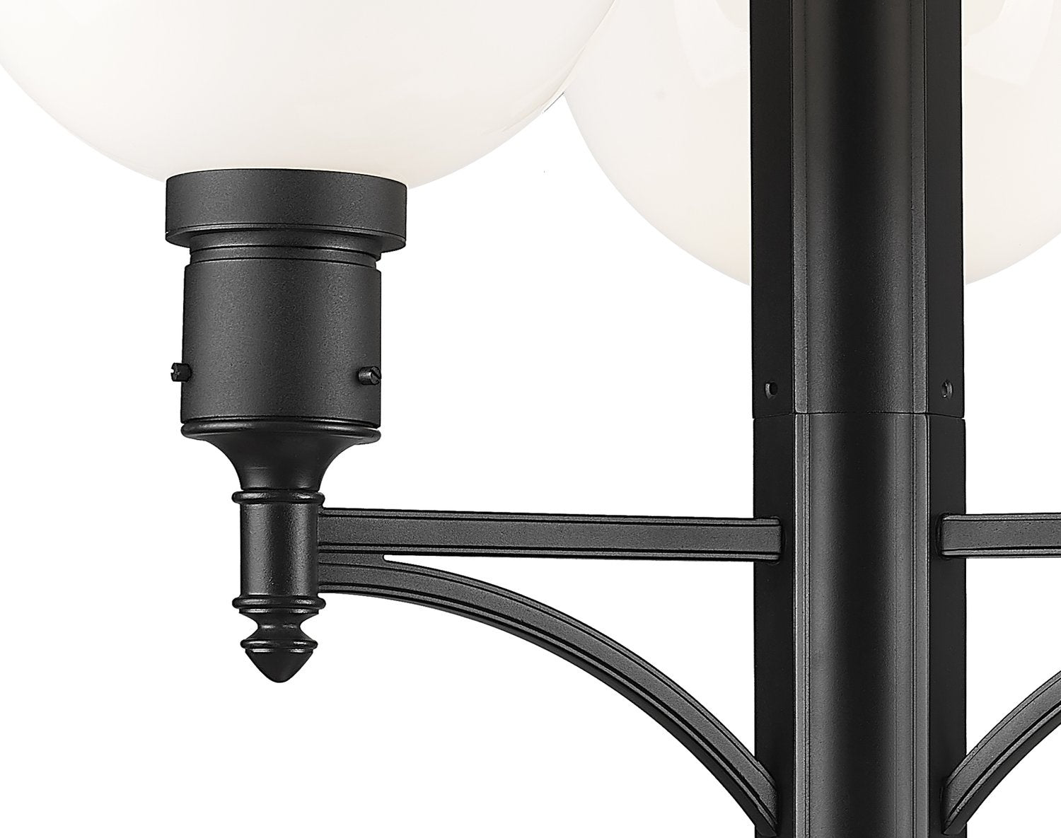 Z-LITE LAURENT OUTDOOR POST MOUNTED FIXTURE | 597PHB-4-5010P-BK - Post