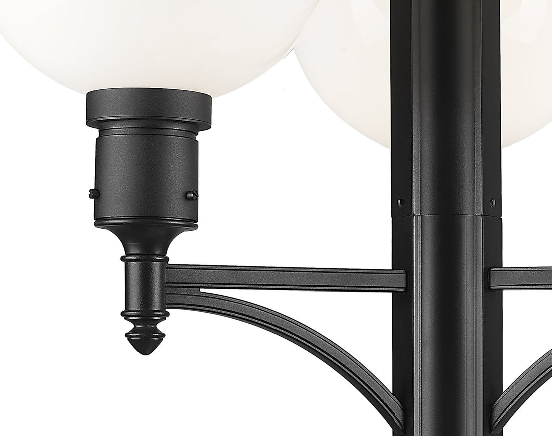 Z-LITE LAURENT OUTDOOR POST MOUNTED FIXTURE | 597PHB-4-5010P-BK - Post