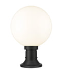 Z-LITE LAURENT OUTDOOR PIER MOUNTED FIXTURE | 597PHB-553PM-BK - Post