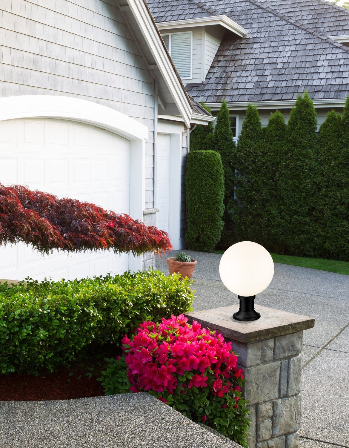 Z-LITE LAURENT OUTDOOR PIER MOUNTED FIXTURE | 597PHB-553PM-BK - Post