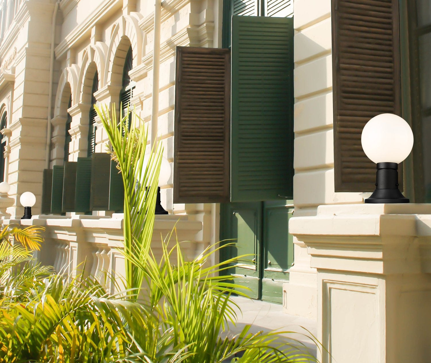 Z-LITE LAURENT OUTDOOR PIER MOUNTED FIXTURE | 597PHM-533PM-BK - Post