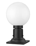 Z-LITE LAURENT OUTDOOR PIER MOUNTED FIXTURE | 597PHM-533PM-BK - Post