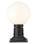 Z-LITE LAURENT OUTDOOR PIER MOUNTED FIXTURE | 597PHM-533PM-BK - Post