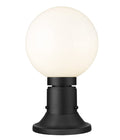 Z-LITE LAURENT OUTDOOR PIER MOUNTED FIXTURE | 597PHM-553PM-BK - Post