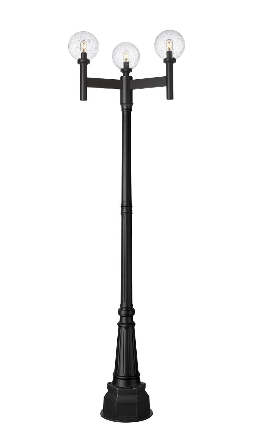 Z-LITE LAURENT OUTDOOR POST MOUNTED FIXTURE | 599MP3-564P-BK - Post