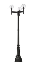 Z-LITE LAURENT OUTDOOR POST MOUNTED FIXTURE | 599MP3-564P-BK - Post