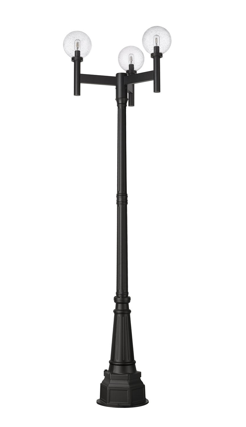 Z-LITE LAURENT OUTDOOR POST MOUNTED FIXTURE | 599MP3-564P-BK - Post
