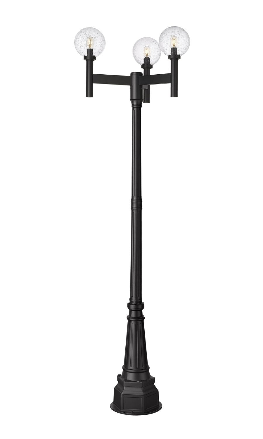 Z-LITE LAURENT OUTDOOR POST MOUNTED FIXTURE | 599MP3-564P-BK - Post