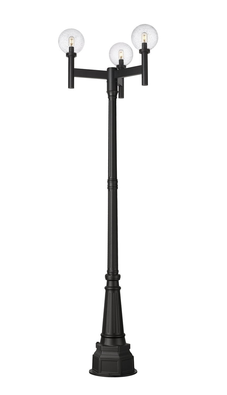 Z-LITE LAURENT OUTDOOR POST MOUNTED FIXTURE | 599MP3-564P-BK - Post