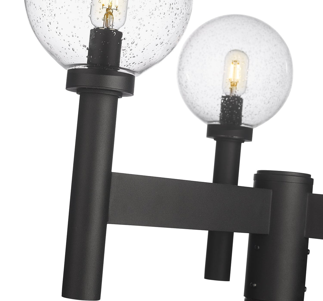 Z-LITE LAURENT OUTDOOR POST MOUNT FIXTURE | 599MP3-BK - Post