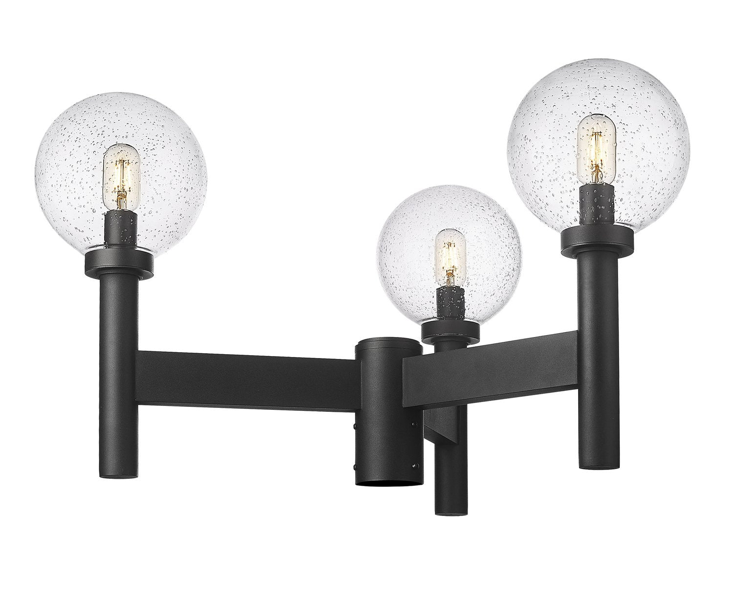 Z-LITE LAURENT OUTDOOR POST MOUNT FIXTURE | 599MP3-BK - Post