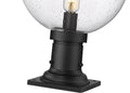 Z-LITE LAURENT OUTDOOR PIER MOUNTED FIXTURE | 599PHB-533PM-BK - Post