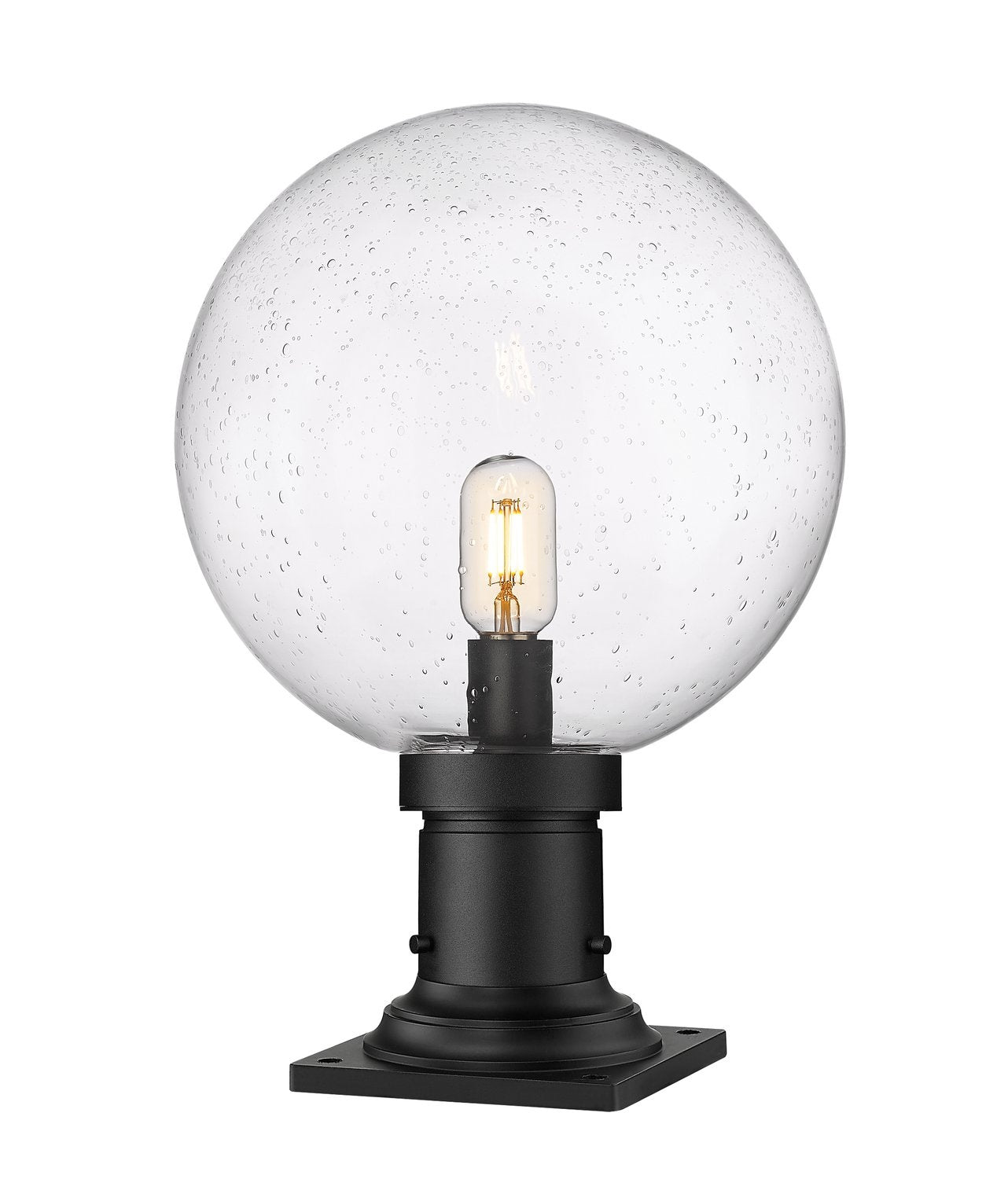 Z-LITE LAURENT OUTDOOR PIER MOUNTED FIXTURE | 599PHB-533PM-BK - Post