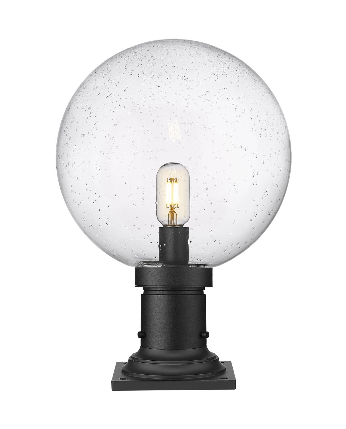 Z-LITE LAURENT OUTDOOR PIER MOUNTED FIXTURE | 599PHB-533PM-BK - Post