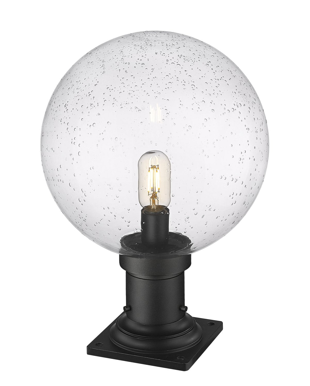 Z-LITE LAURENT OUTDOOR PIER MOUNTED FIXTURE | 599PHB-533PM-BK - Post