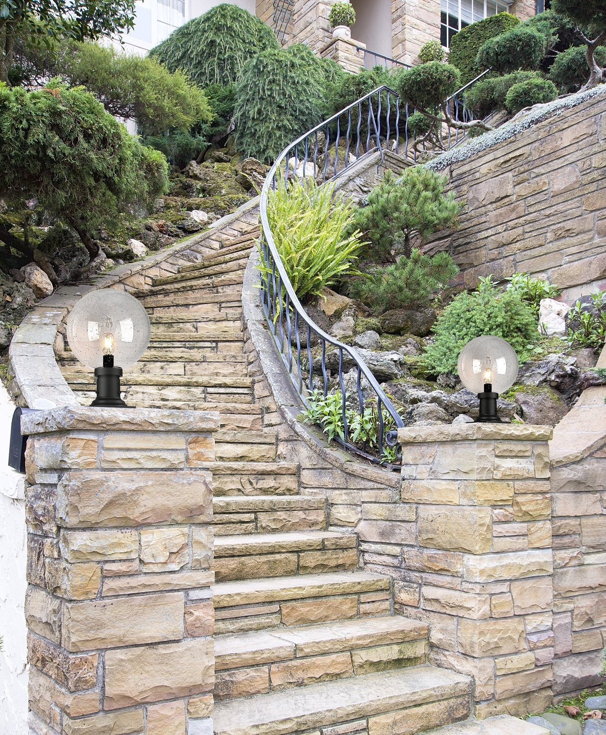 Z-LITE LAURENT OUTDOOR PIER MOUNTED FIXTURE | 599PHB-533PM-BK - Post