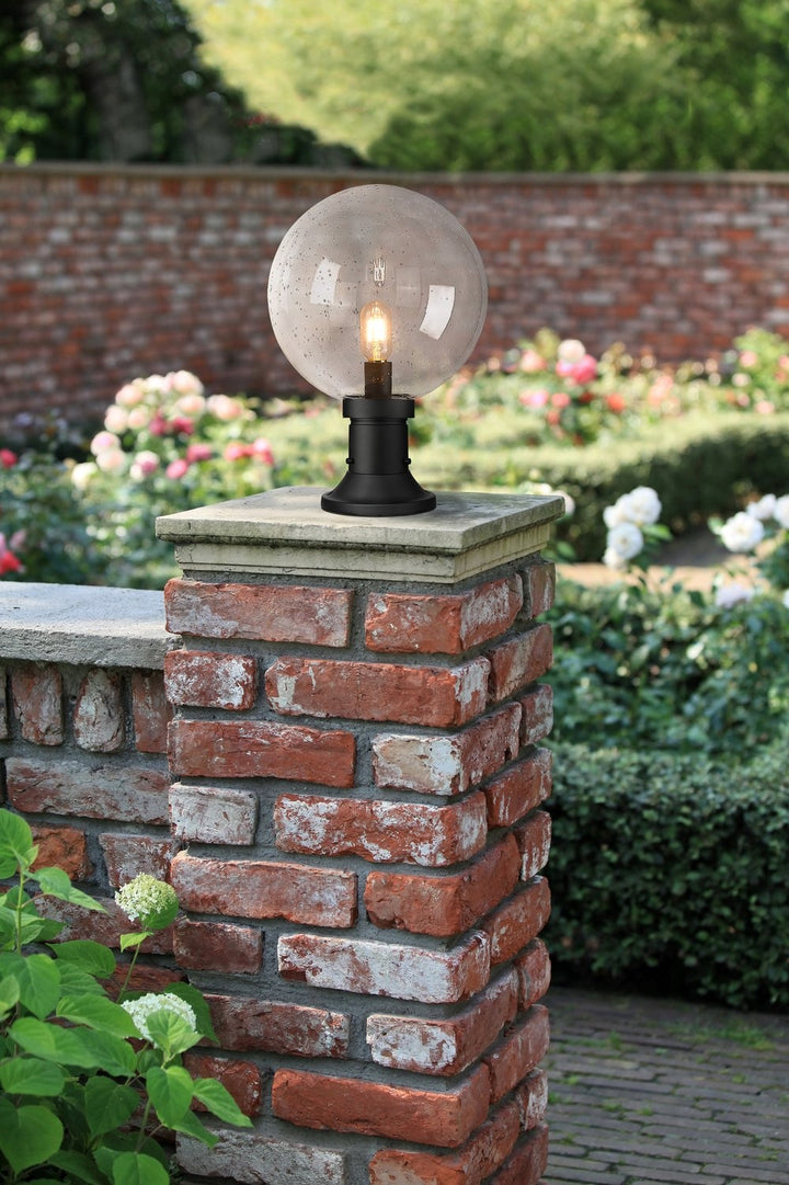 Z-LITE LAURENT OUTDOOR PIER MOUNTED FIXTURE | 599PHB-553PM-BK - Post