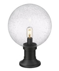Z-LITE LAURENT OUTDOOR PIER MOUNTED FIXTURE | 599PHB-553PM-BK - Post