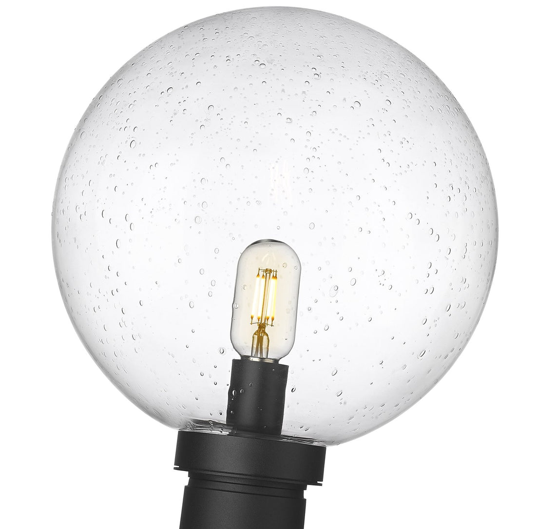 Z-LITE LAURENT OUTDOOR POST MOUNT FIXTURE | 599PHB-BK - Post
