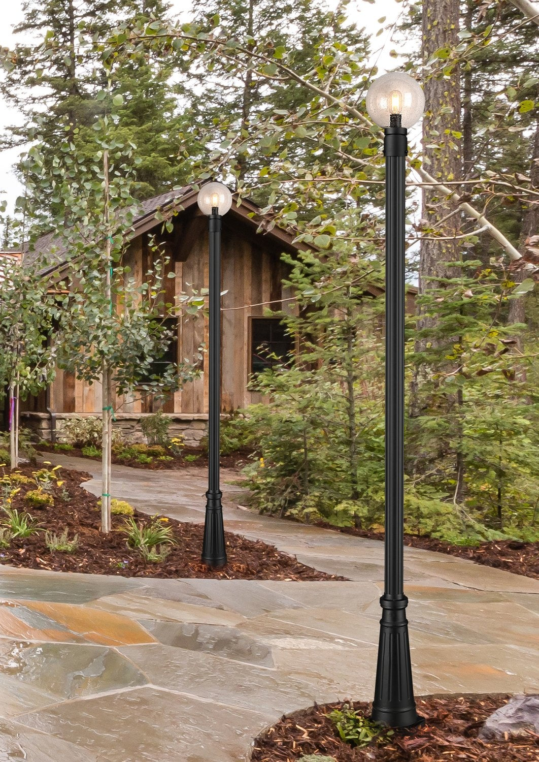Z-LITE LAURENT OUTDOOR POST MOUNTED FIXTURE | 599PHM-519P-BK - Post