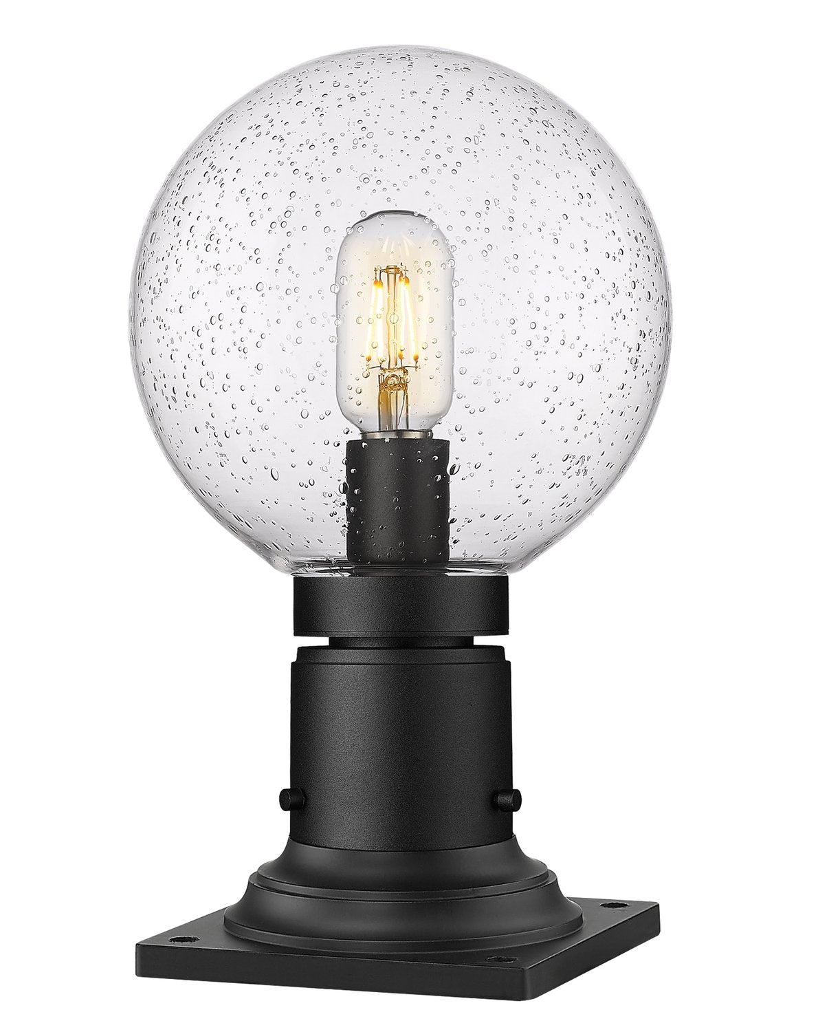 Z-LITE LAURENT OUTDOOR PIER MOUNTED FIXTURE | 599PHM-533PM-BK - Post