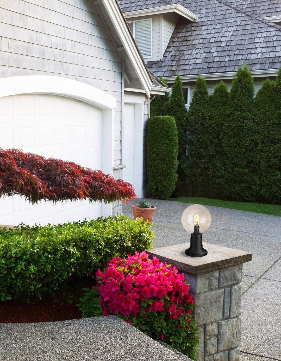 Z-LITE LAURENT OUTDOOR PIER MOUNTED FIXTURE | 599PHM-533PM-BK - Post