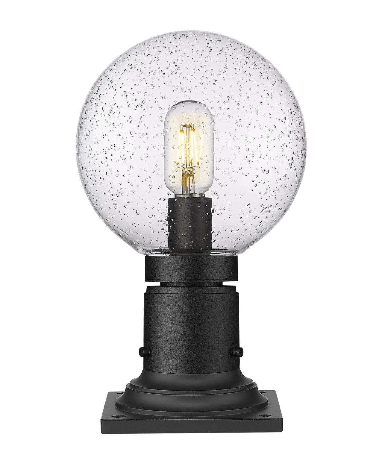 Z-LITE LAURENT OUTDOOR PIER MOUNTED FIXTURE | 599PHM-533PM-BK - Post