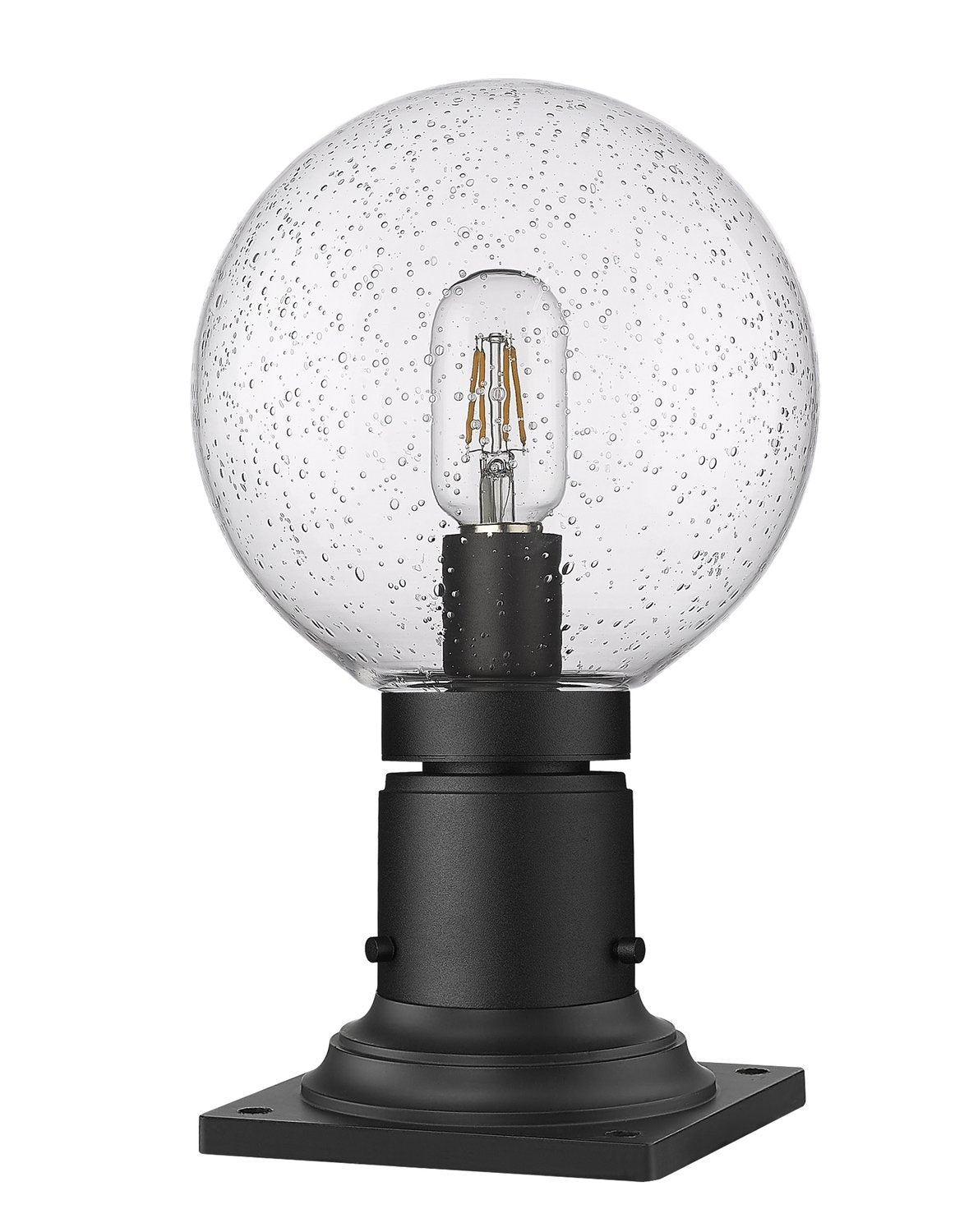 Z-LITE LAURENT OUTDOOR PIER MOUNTED FIXTURE | 599PHM-533PM-BK - Post