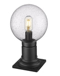 Z-LITE LAURENT OUTDOOR PIER MOUNTED FIXTURE | 599PHM-533PM-BK - Post