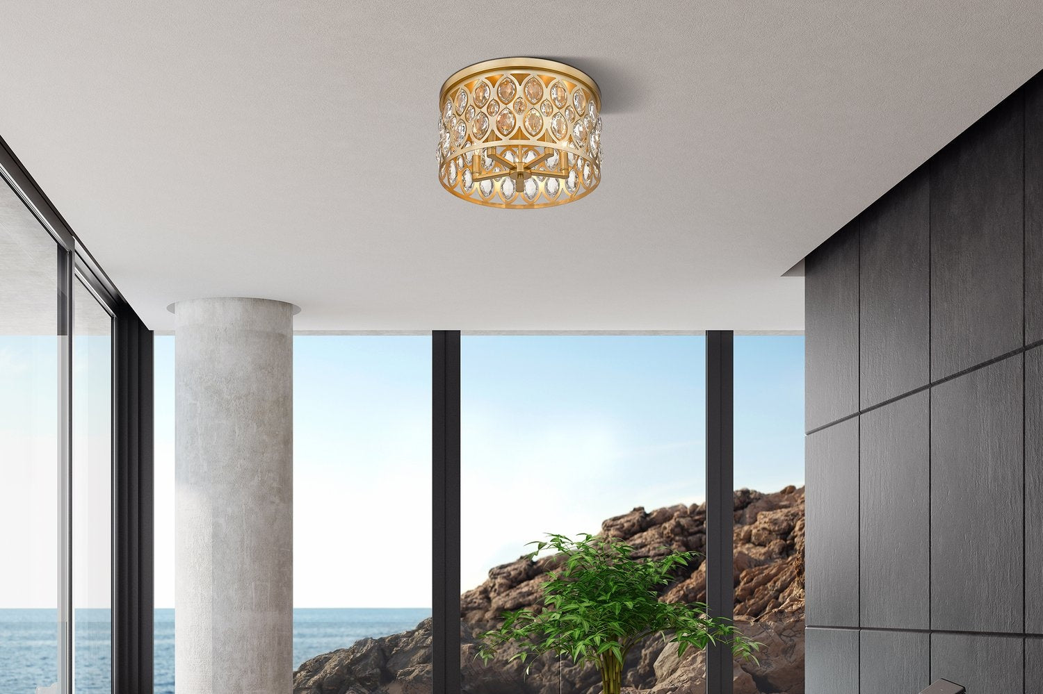 Z-LITE, DEALEY FLUSH MOUNT, FLUSH MOUNT CEILING LIGHTS