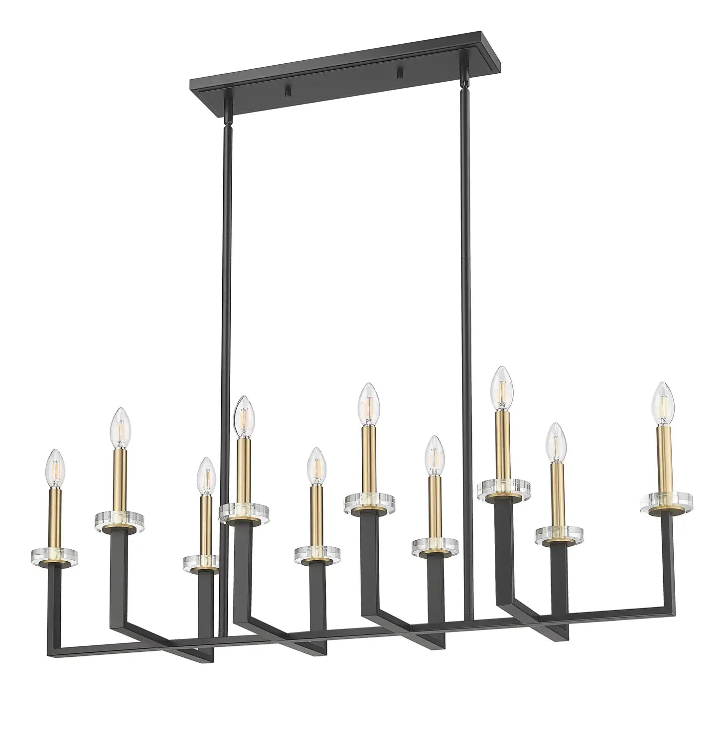 Z-LITE, GAULTIER LINEAR CHANDELIER, LINEAR LIGHT