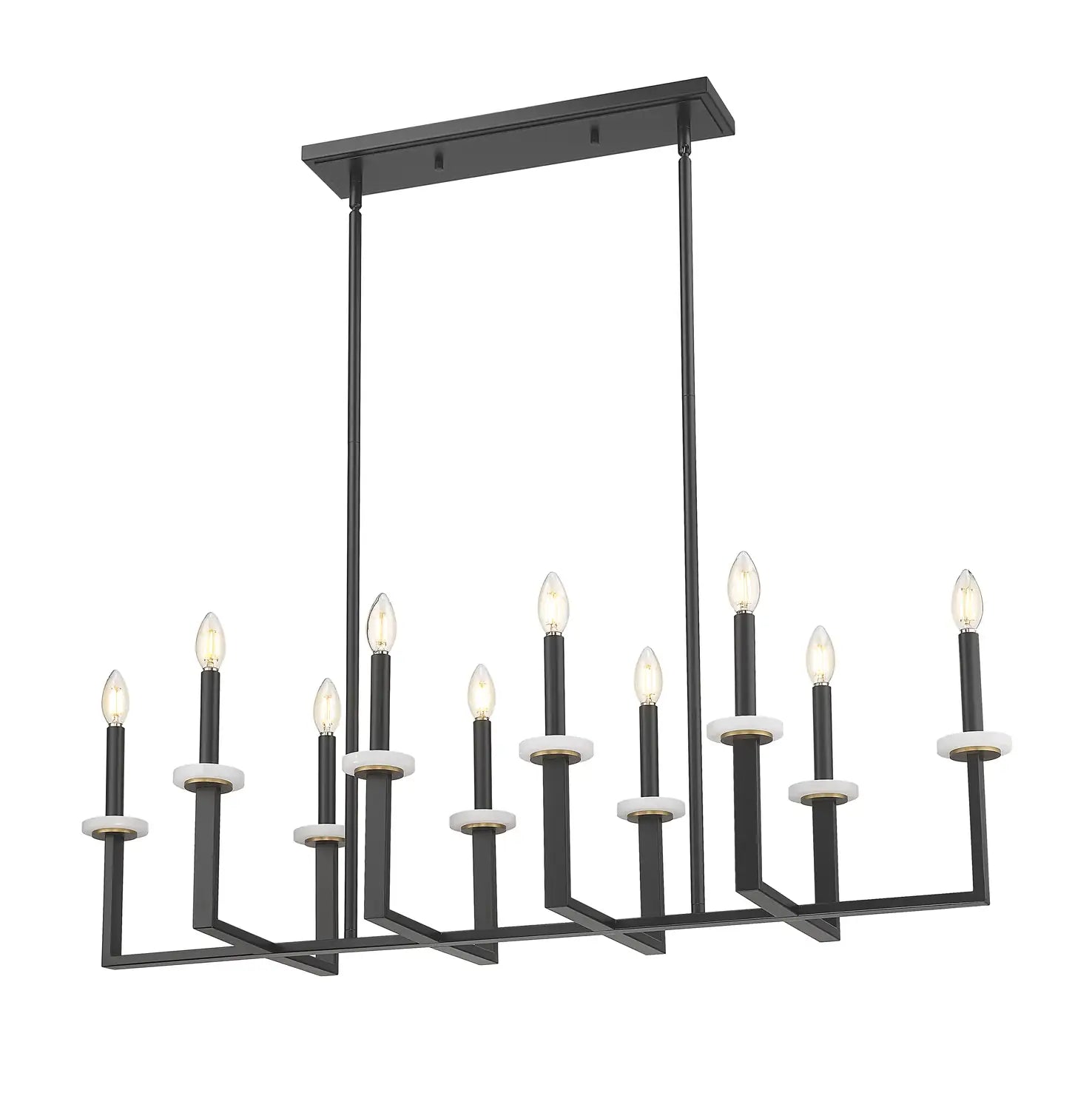 Z-LITE, GAULTIER LINEAR CHANDELIER, LINEAR LIGHT