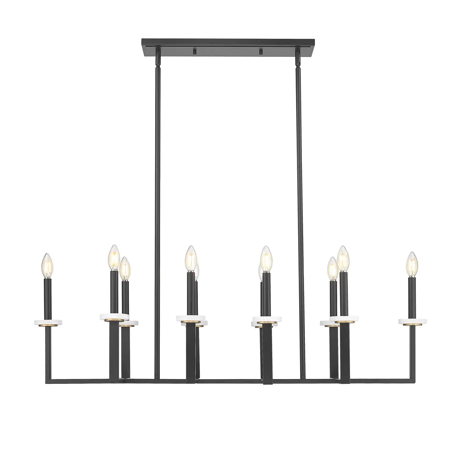 Z-LITE, GAULTIER LINEAR CHANDELIER, LINEAR LIGHT