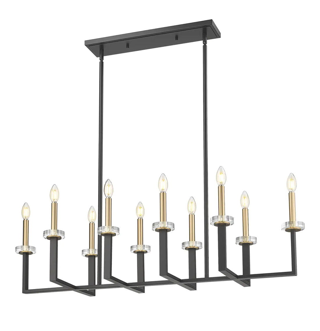 Z-LITE, GAULTIER LINEAR CHANDELIER, LINEAR LIGHT