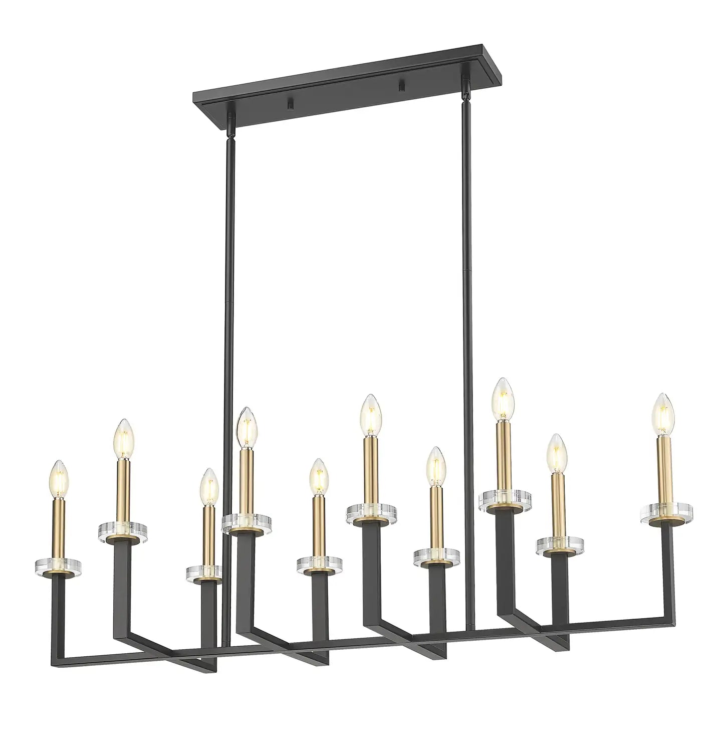 Z-LITE, GAULTIER LINEAR CHANDELIER, LINEAR LIGHT