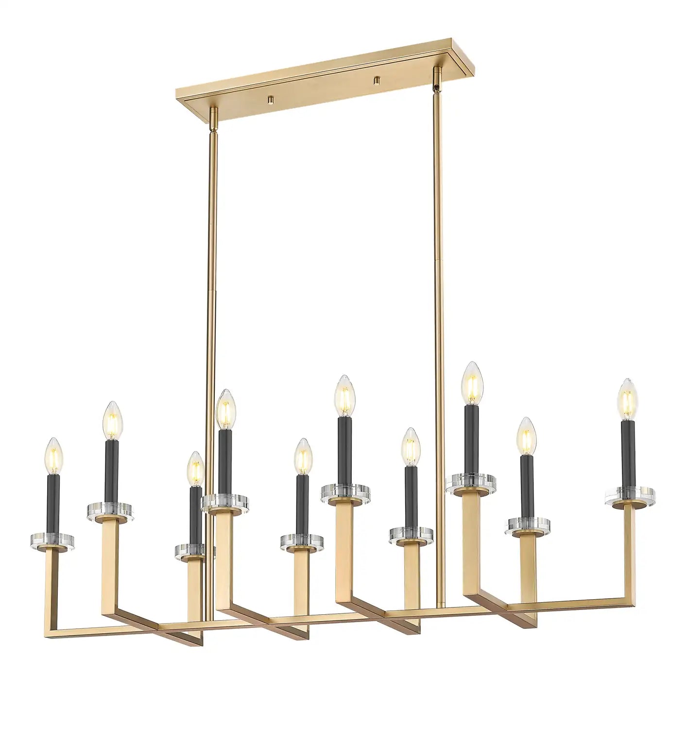 Z-LITE, GAULTIER LINEAR CHANDELIER, LINEAR LIGHT