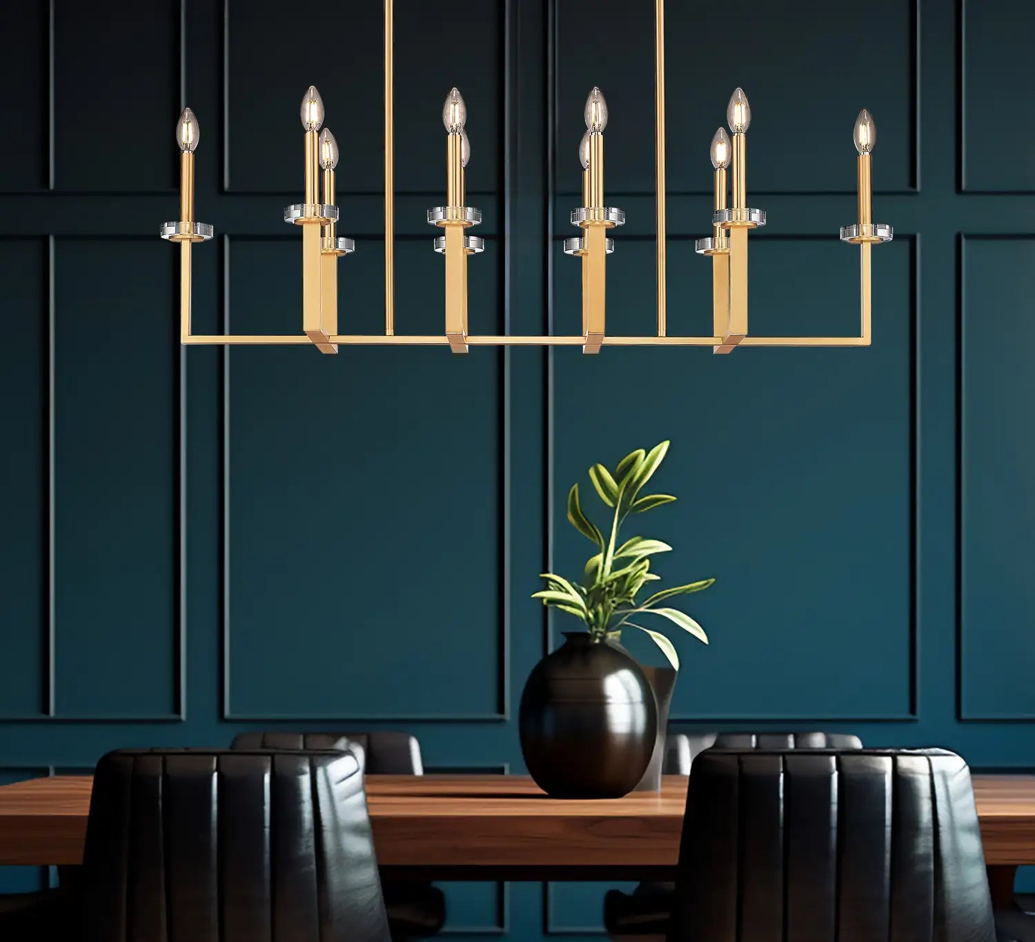 Z-LITE, GAULTIER LINEAR CHANDELIER, LINEAR LIGHT