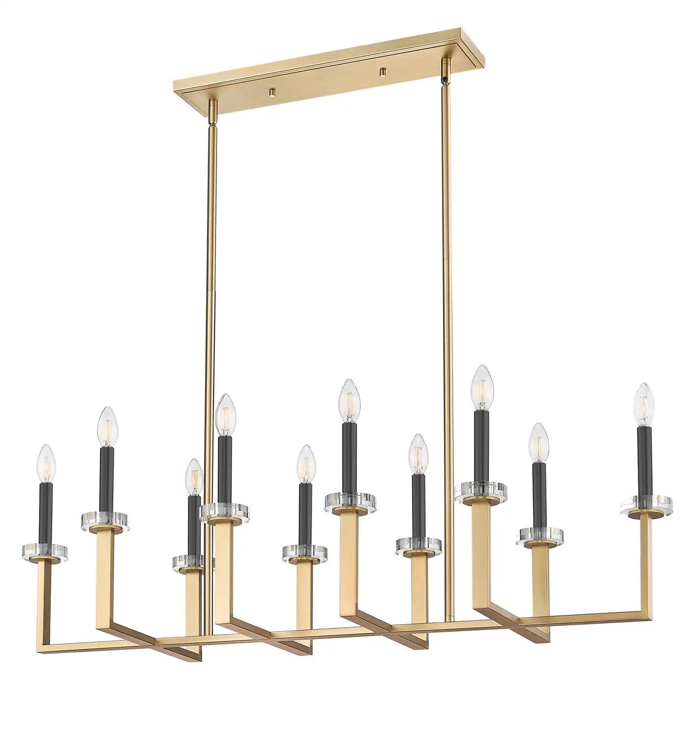 Z-LITE, GAULTIER LINEAR CHANDELIER, LINEAR LIGHT