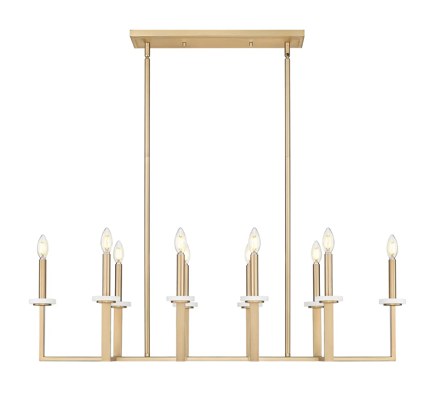 Z-LITE, GAULTIER LINEAR CHANDELIER, LINEAR LIGHT