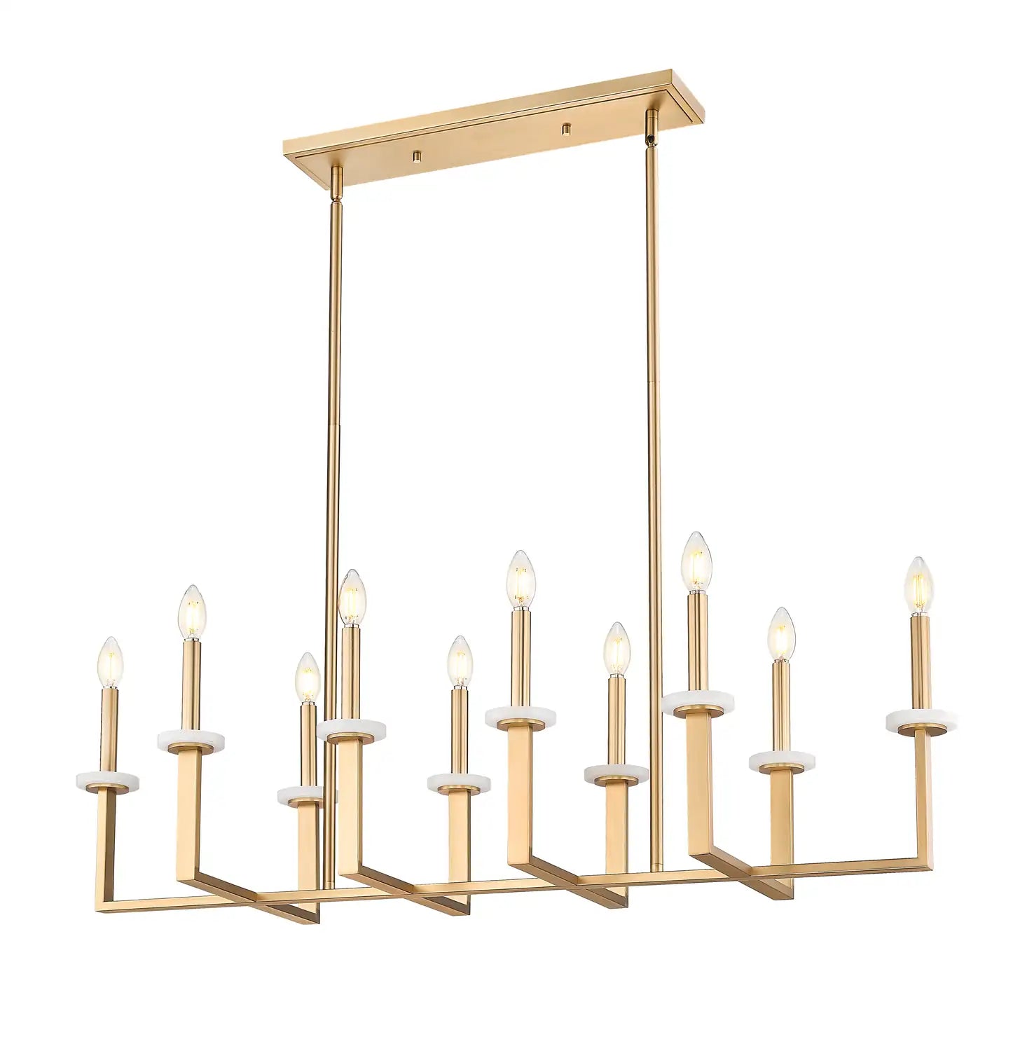 Z-LITE, GAULTIER LINEAR CHANDELIER, LINEAR LIGHT